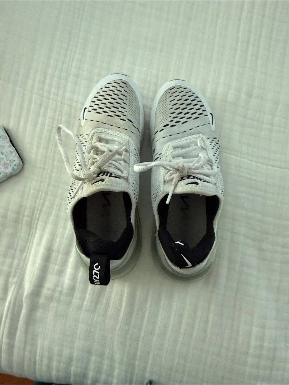 Nike Air Max 270 React Sneakers - White & Black Accent